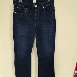 Edwin Blue Straight Leg Jeans with Subtle Fading